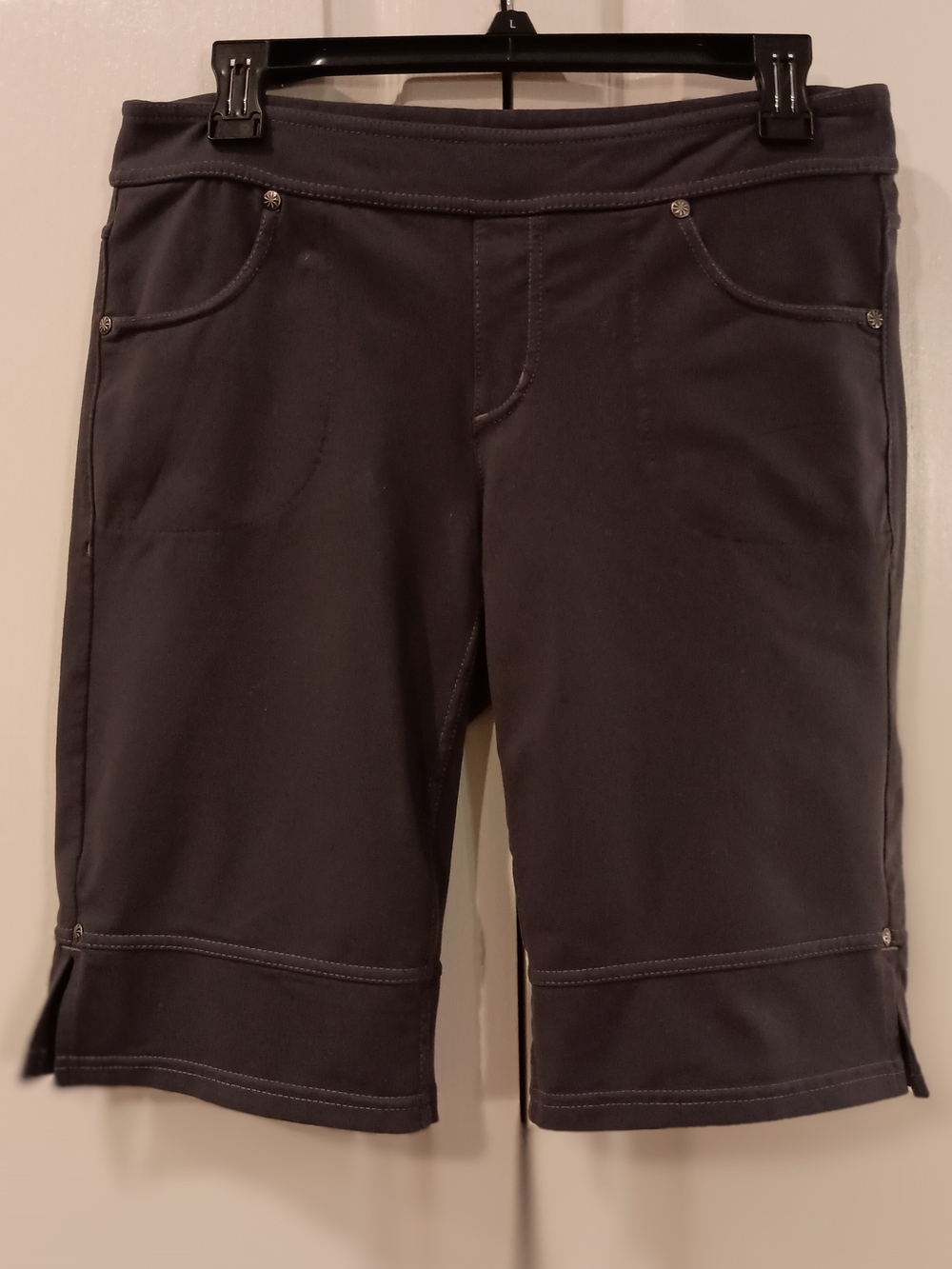 Athleta Charcoal Bermuda Active Shorts